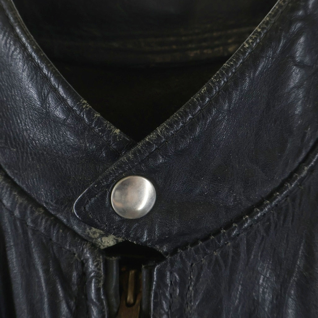 BUCO(ブコ) 50-60S 5th VINTAGE J-100 SINGLE RIDERS LEATHER JACKET シングル ライダース レザージャケット ステアハイド ブラック