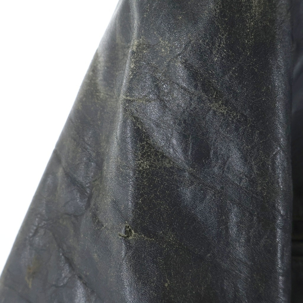 BUCO(ブコ) 50-60S 5th VINTAGE J-100 SINGLE RIDERS LEATHER JACKET シングル ライダース レザージャケット ステアハイド ブラック