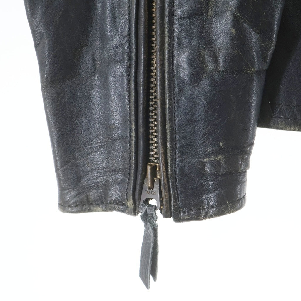 BUCO(ブコ) 50-60S 5th VINTAGE J-100 SINGLE RIDERS LEATHER JACKET シングル ライダース レザージャケット ステアハイド ブラック