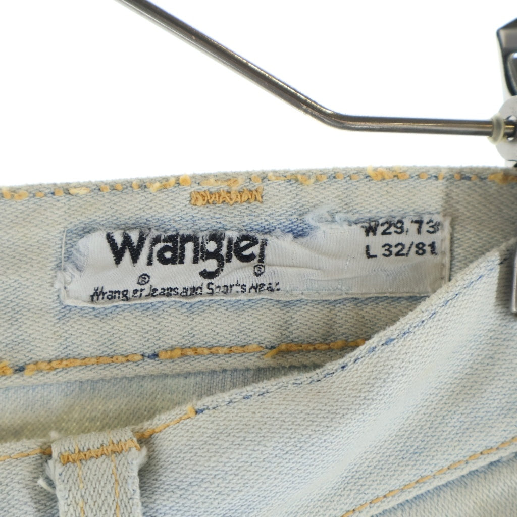 Wrangler(ラングラー) 70-80S 13MWZ SCOVILL ZIP ブリーチ加工 デニムパンツ ホワイト