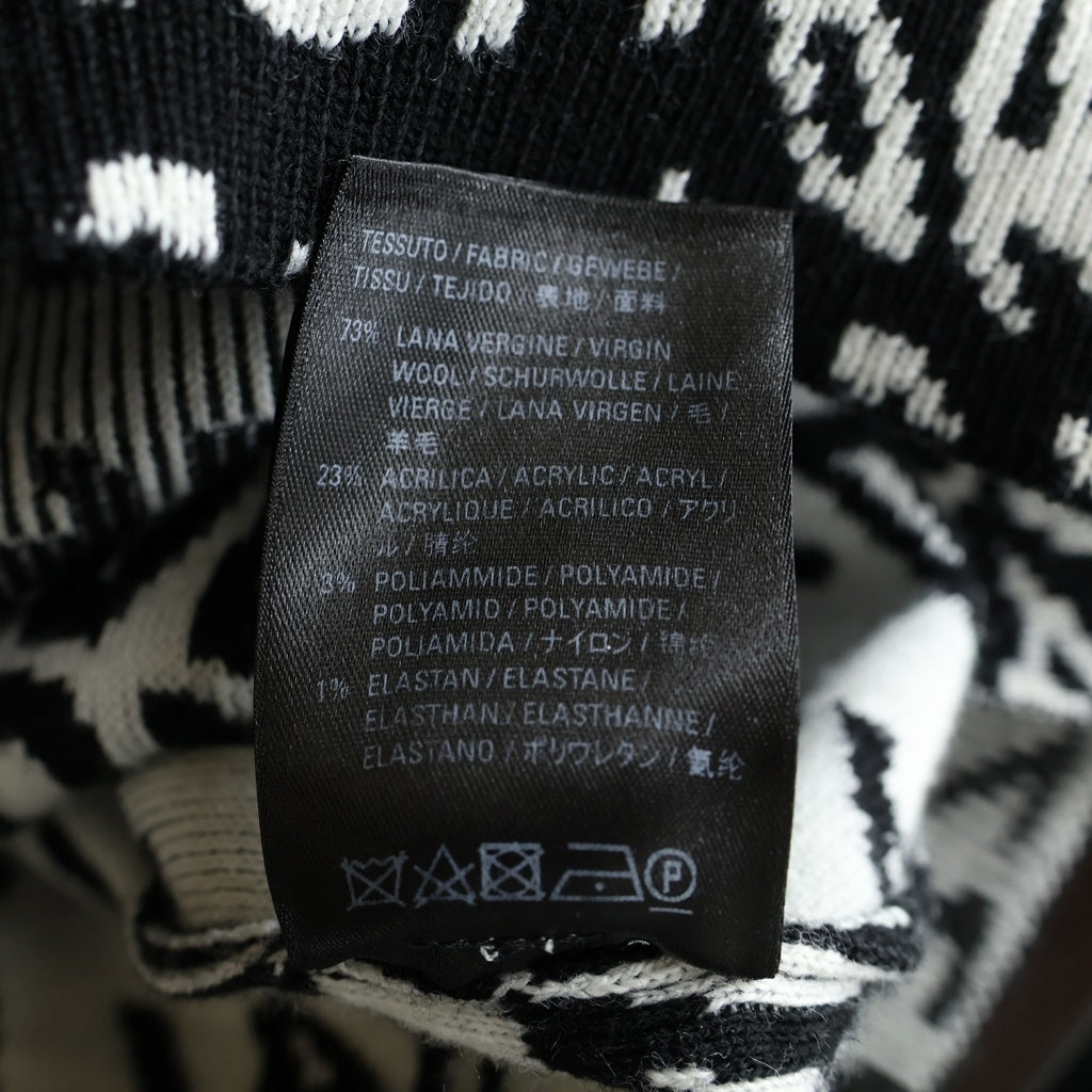 BALENCIAGA(バレンシアガ) 19AW Logo Wave Turtleneck Knit Sweat ロゴ