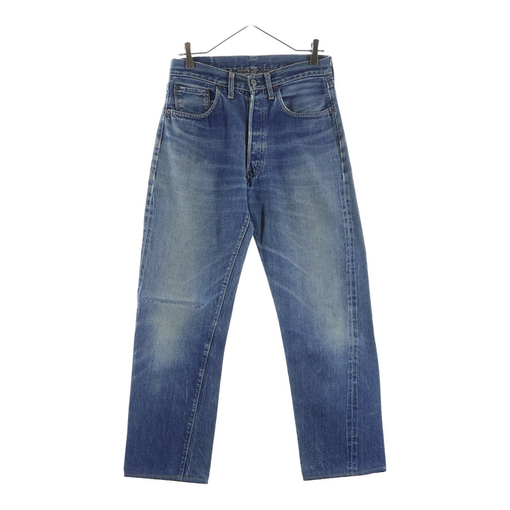 Levi's(リーバイス) 60S 501-501 ダブルネーム(BIG E 前期) 足長R ボタン裏刻印J Vステッチ 均等V コインポケット耳有り レインボーステッチ デニムパンツ インディゴ