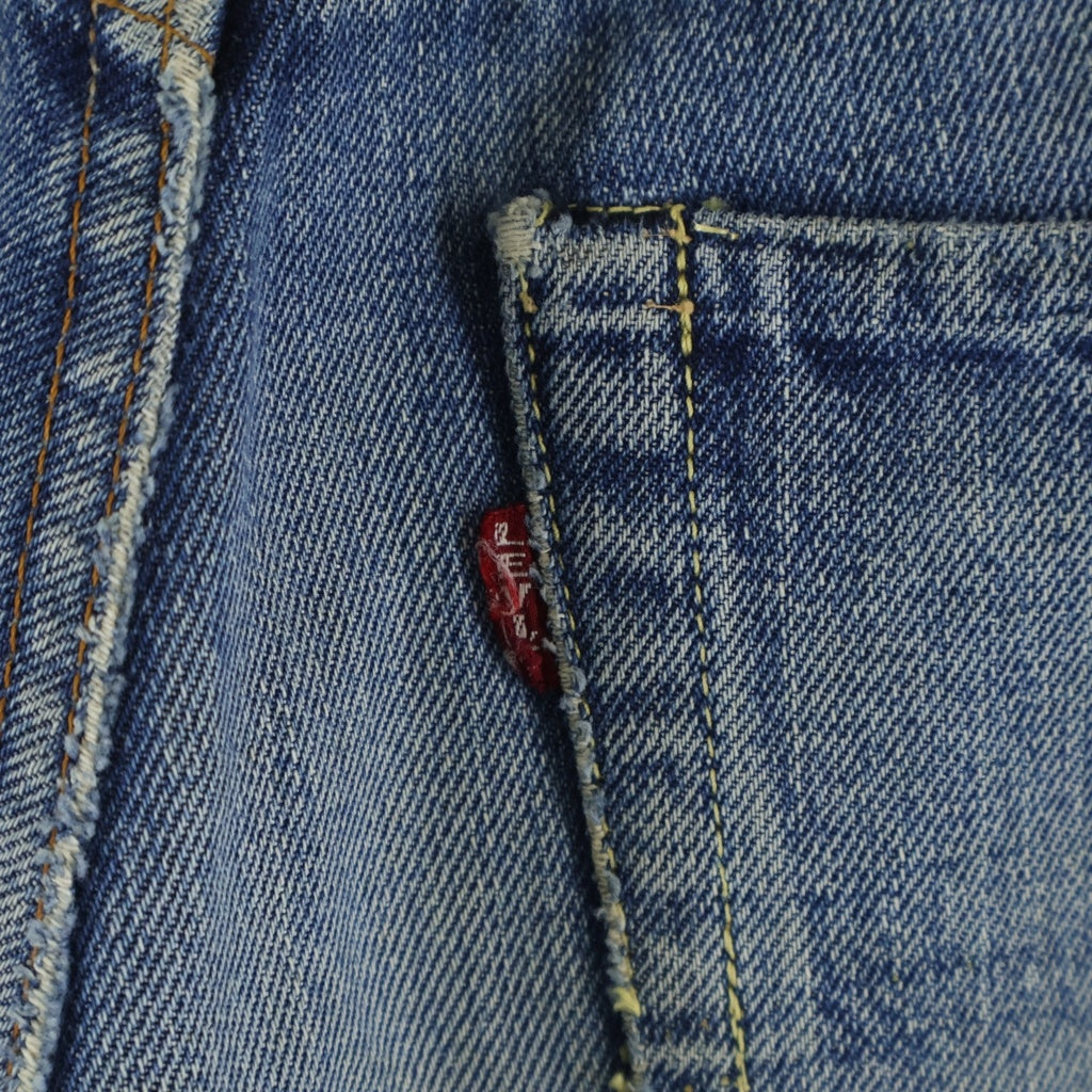 Levi's(リーバイス) 60S 501-501 ダブルネーム(BIG E 前期) 足長R ボタン裏刻印J Vステッチ 均等V コインポケット耳有り レインボーステッチ デニムパンツ インディゴ