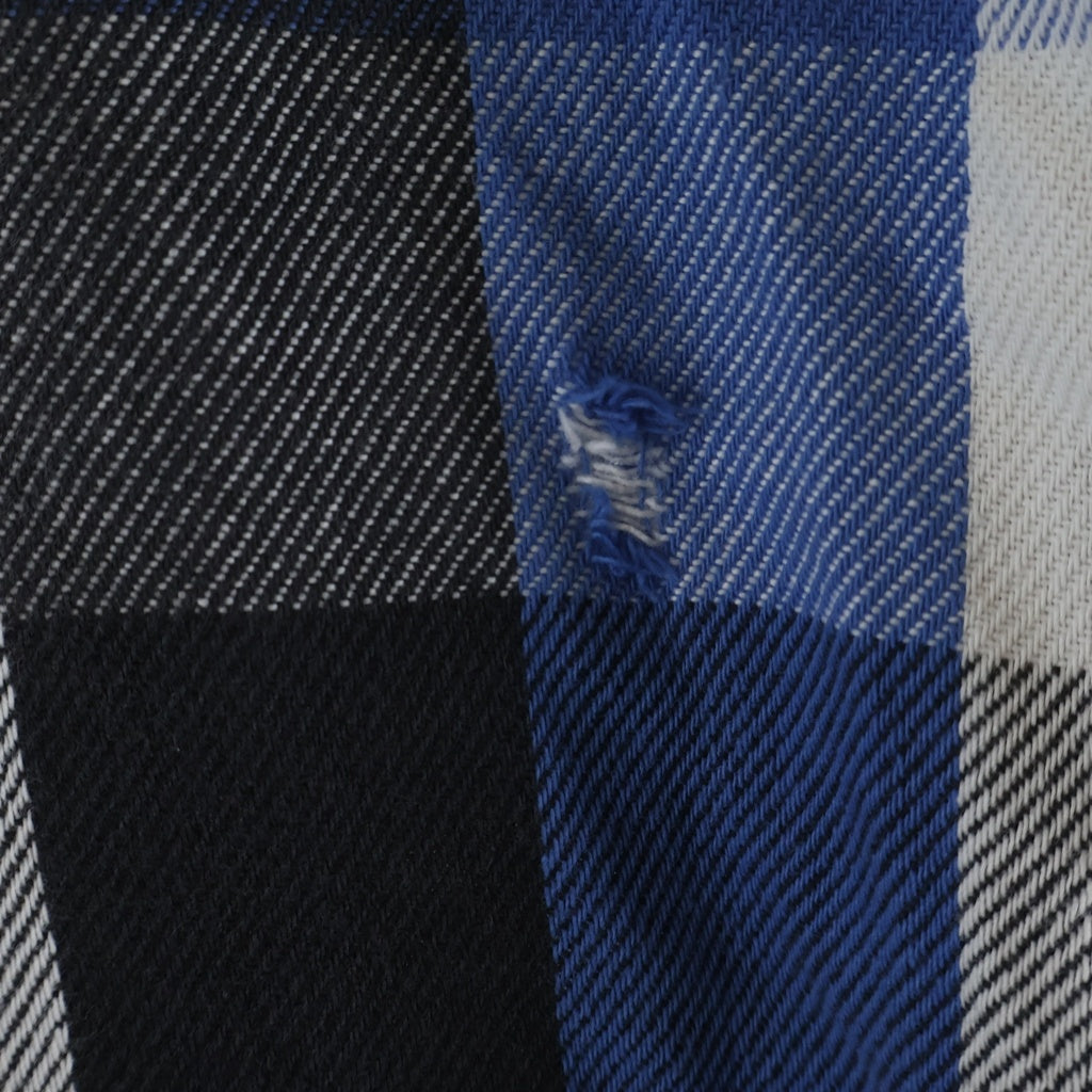 FIVE BROTHERS(ファイブブラザー) 90S FLANNEL CHECK L/S SHIRT フランネルチェック長袖シャツ ブラック/ブルー/ホワイト