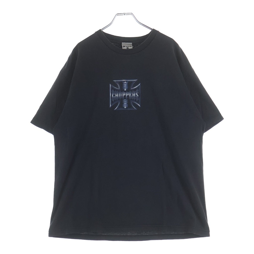 VINTAGE(ヴィンテージ) WEST COAST CHOPPES NEON LOGO TEE 両面ロゴプリント 半袖カットソーTシャツ ブラック