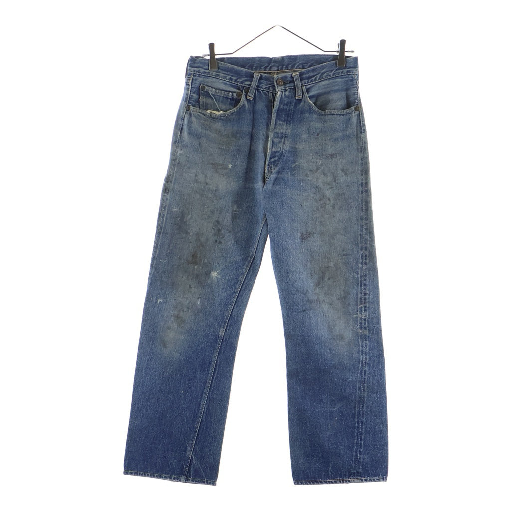 Levi's(リーバイス) 50S 501XX 53MODEL ギャラ入り 過渡期 BIG E ボタン裏無刻印 リベット裏11 隠しリベット オフセット Vステッチ 足長R 両面タブ デニムパンツ インディゴ