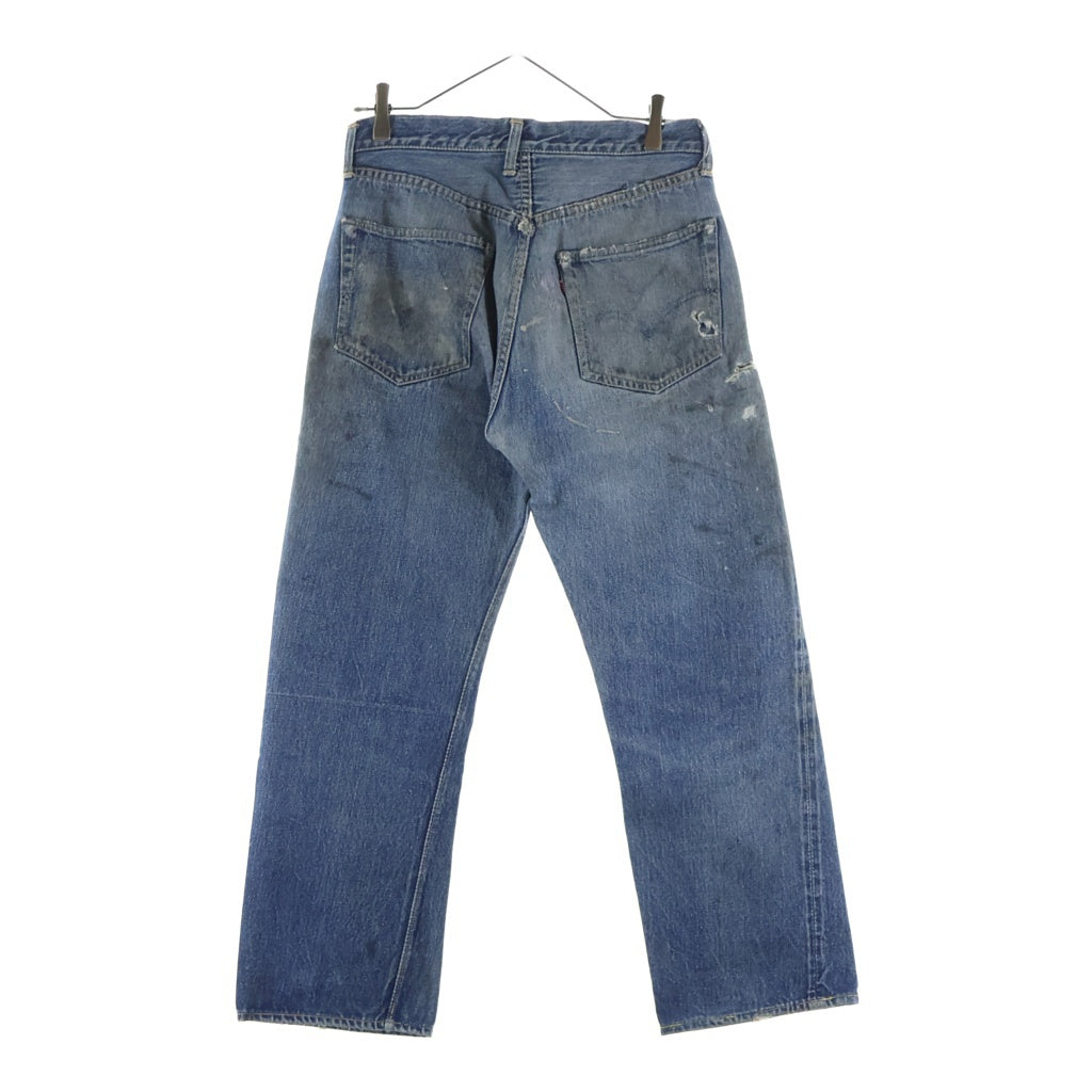 Levi's(リーバイス) 50S 501XX 53MODEL ギャラ入り 過渡期 BIG E ボタン裏無刻印 リベット裏11 隠しリベット オフセット Vステッチ 足長R 両面タブ デニムパンツ インディゴ