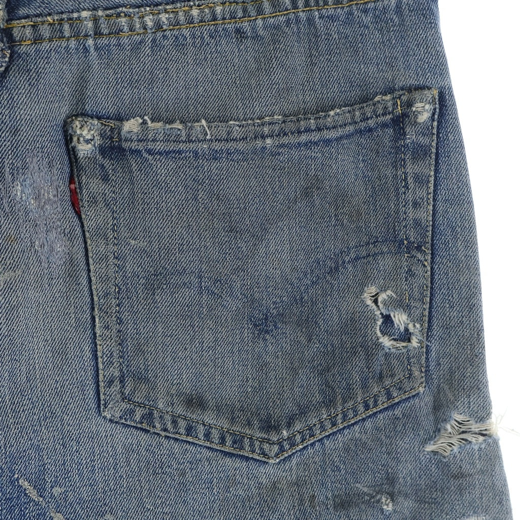 Levi's(リーバイス) 50S 501XX 53MODEL ギャラ入り 過渡期 BIG E ボタン裏無刻印 リベット裏11 隠しリベット オフセット Vステッチ 足長R 両面タブ デニムパンツ インディゴ