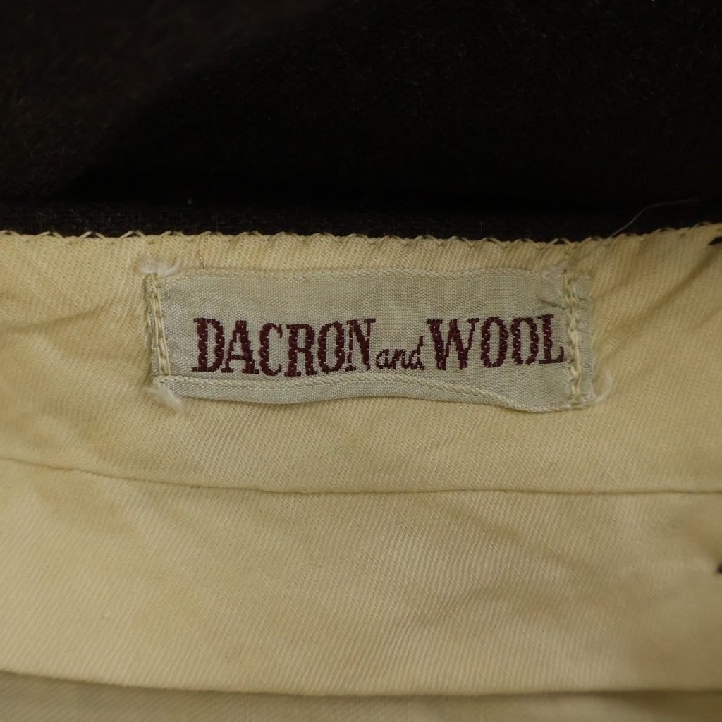 VINTAGE(ヴィンテージ) 50-60S WOOL SLACKS 片爪TALON ZIP ウールスラックスパンツ ブラウン
