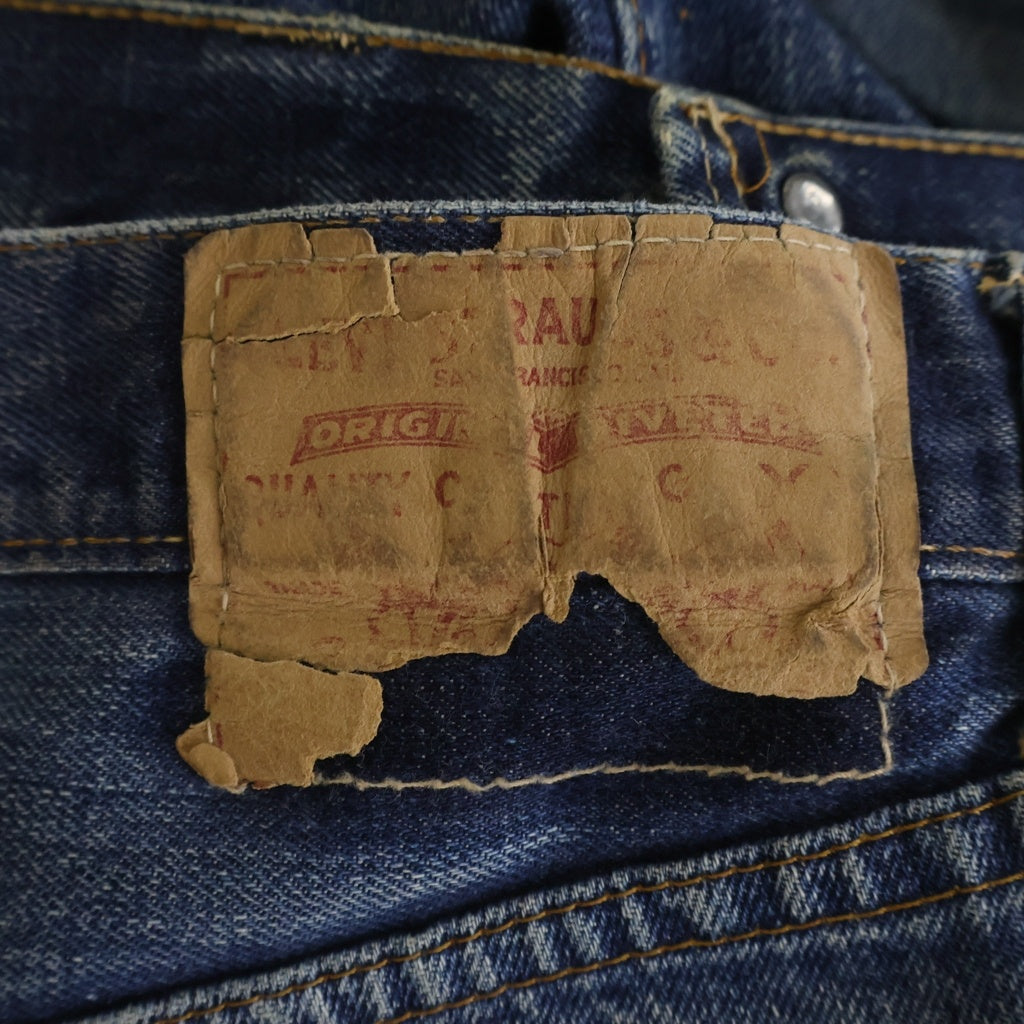Levi's(リーバイス) 60-70S 501 BIG E 後期 並行ステッチ レインボーステッチ ボタン裏刻印6 足長R デニム パンツ インディゴ
