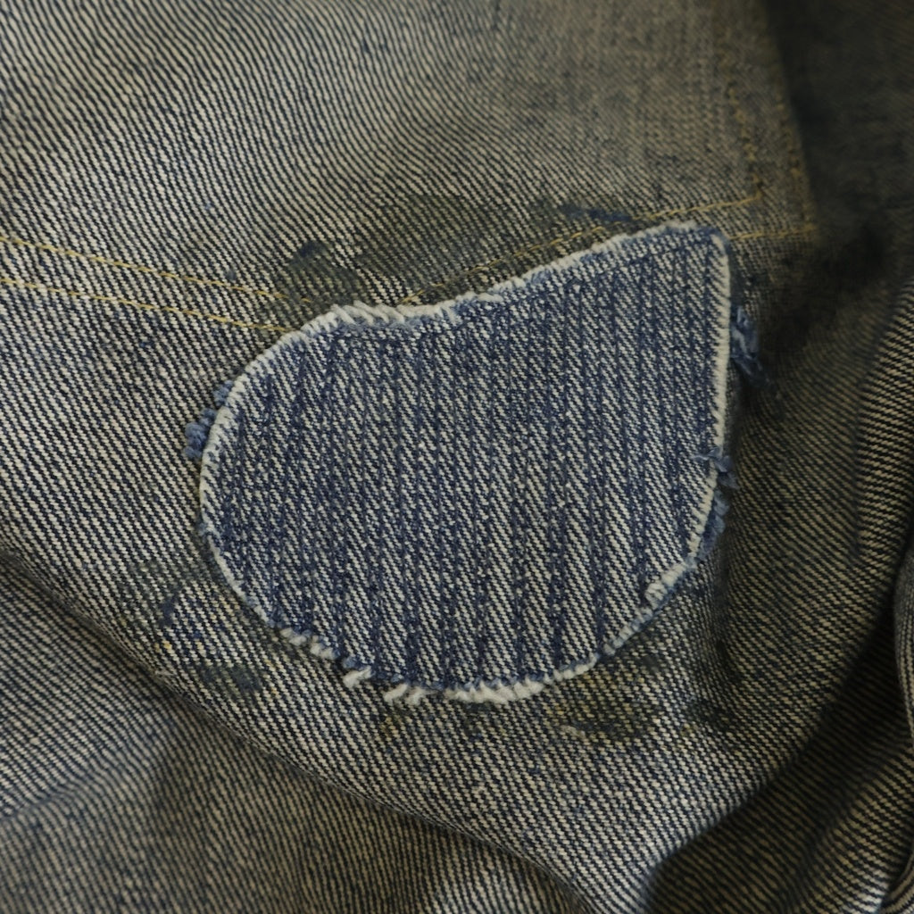 Levi's(リーバイス) 40-50S 501XX 47モデル後期 BIG E 革パッチ 片面タブ Vステッチ レインボーステッチ 通常R デニム パンツ インディゴ
