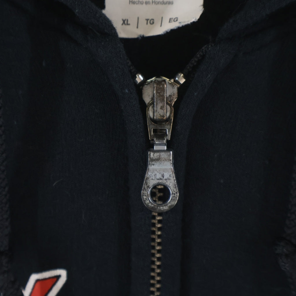 VINTAGE(ヴィンテージ) 00S OPERATION OTAKON 2017 ANIME ZIP UP HOODIE PARKA 両面プリント アニメ イラスト ジップアップ フーディー パーカー ブラック
