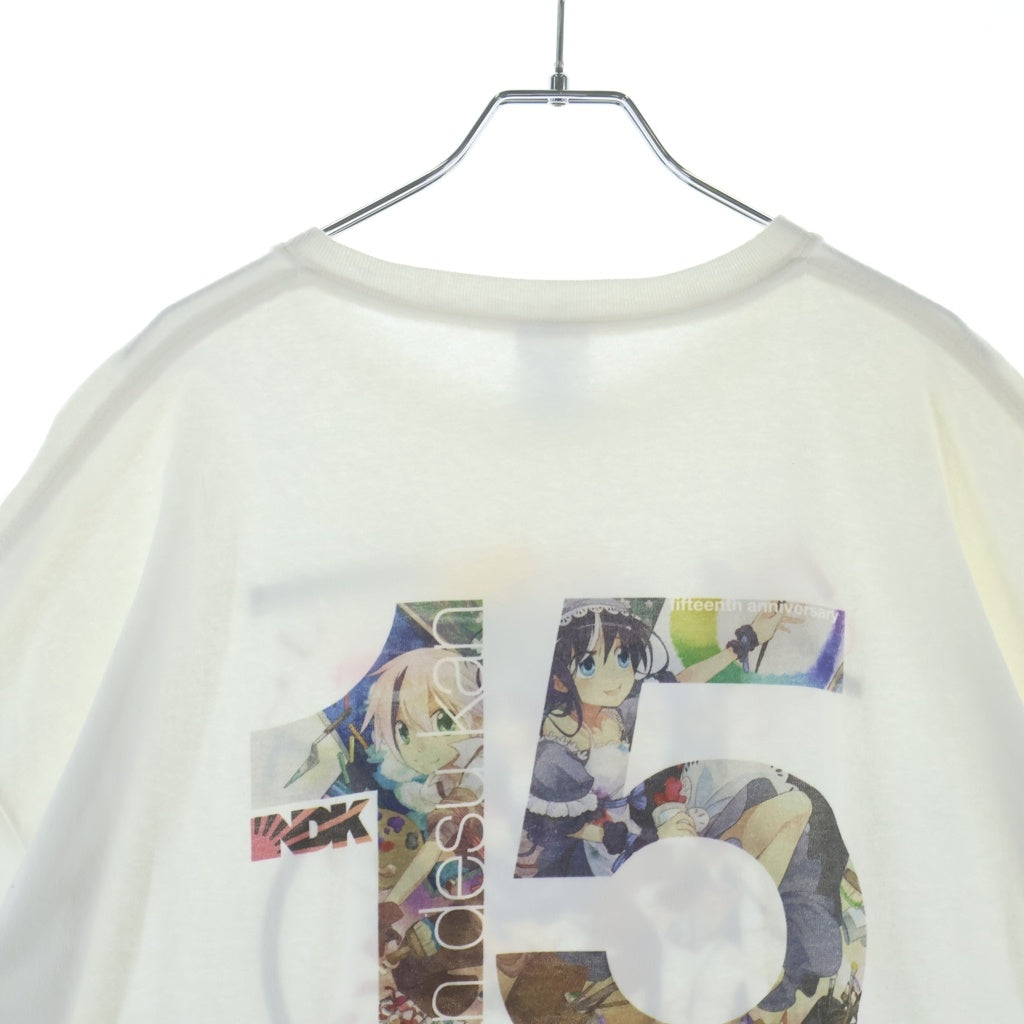 VINTAGE(ヴィンテージ) 00S NDK 15TH ANIME TEE 2011 15周年 アニメ イラスト 両面プリント 半袖Tシャツ カットソー ホワイト