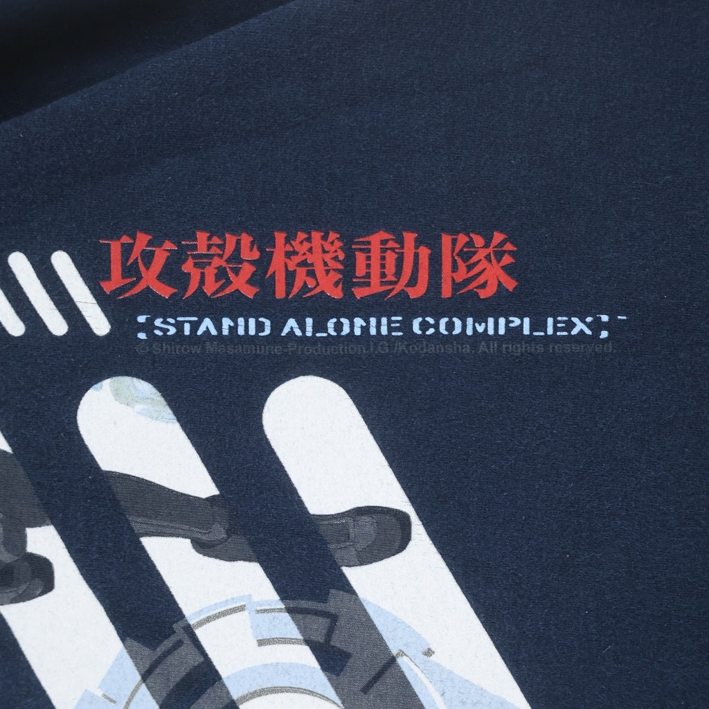 VINTAGE(ヴィンテージ) 00S GHOST IN THE SHELL Kusanagi Motoko TEE 攻殻機動隊 草薙素子 アニメ 両面プリント 半袖Tシャツ カットソー ネイビー
