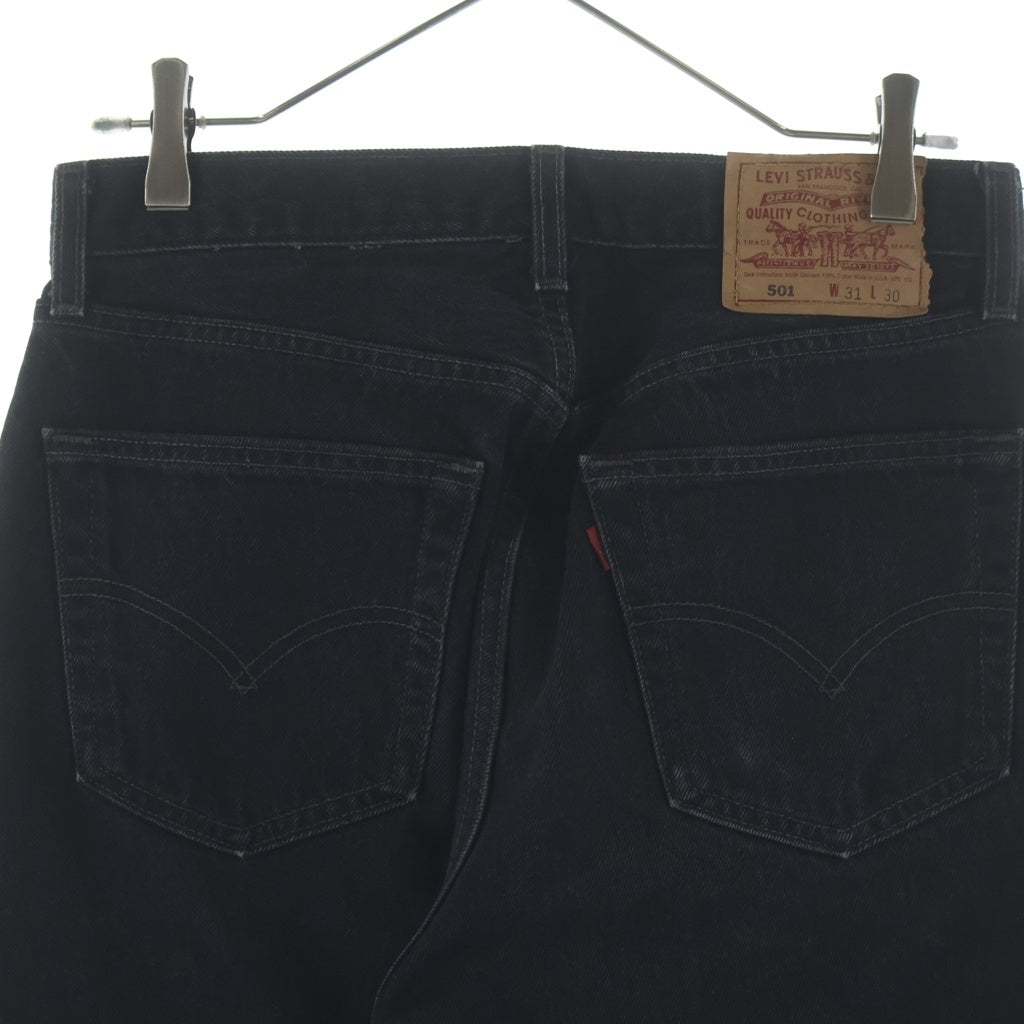 Levi's(リーバイス) 90S FOR WOMEN 後染め ボタン裏刻印544 レジスターR デニム パンツ ブラック