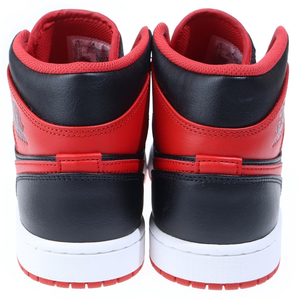 NIKE(ナイキ) Air Jordan 1 Mid Bred Toe ナイキ エアジョーダン1 ミッド ブレッドトゥ レッド/ブラック/ホワイト US8.5/26.5cm DQ8426-060