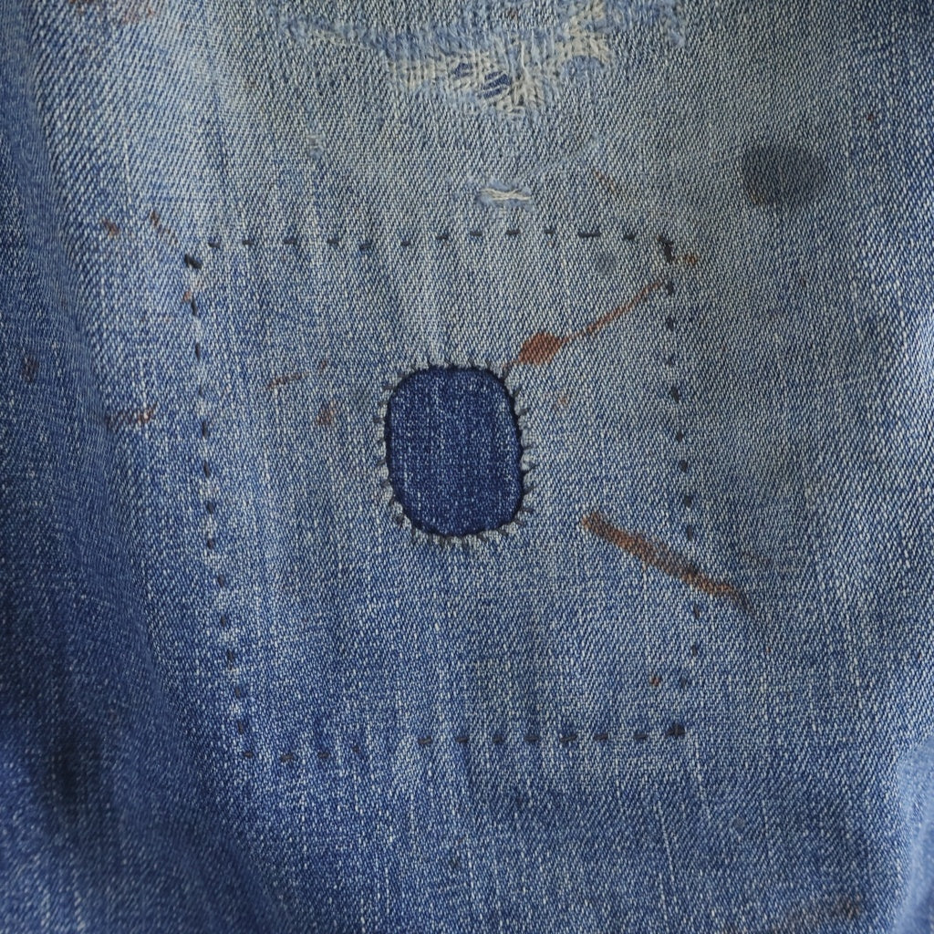 VINTAGE(ヴィンテージ) 30-40S PAINTER DENIM PANTS 剥き出しリベット オフセット ペインター デニム パンツ インディゴ