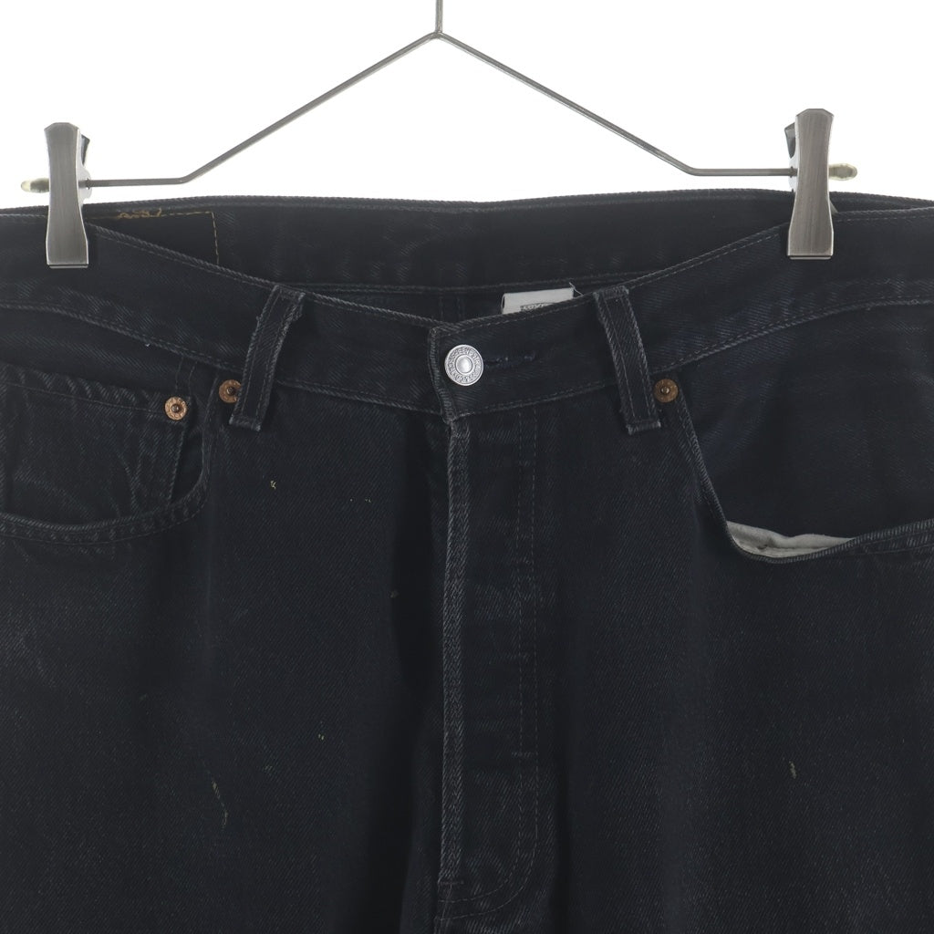 Levi's リーバイス 00S 501 後染め メキシコ製 ボタン裏刻印190 スモールe デニムパンツ ブラック Levi's(リーバイス) 00S 501 後染め メキシコ製 ボタン裏刻印190