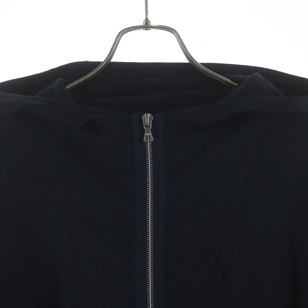 DRIES VAN NOTEN(ドリスヴァンノッテン) 00S KNIT SLEEVE SWITCHING HOODIE 袖ニット切替 フーディー ブラック