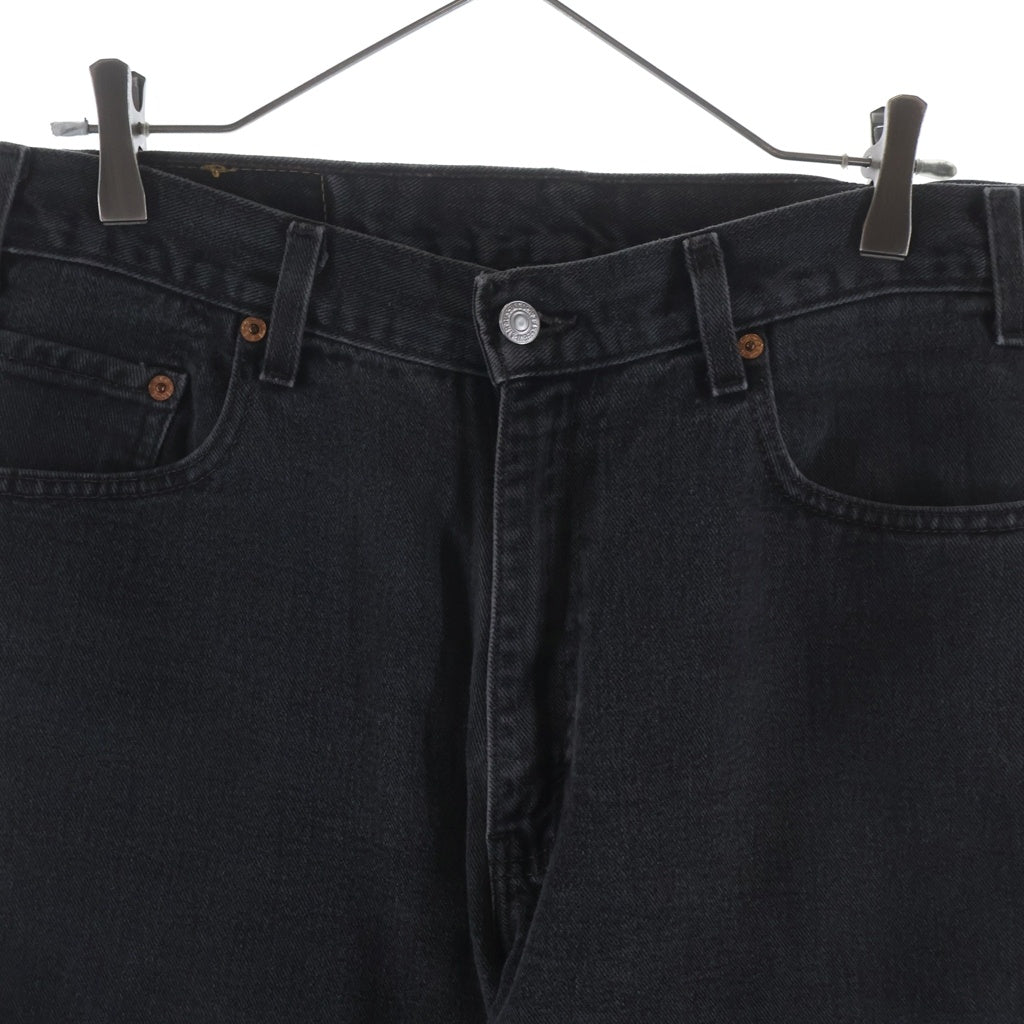 Levi's(リーバイス) 90S 550 ボタン裏刻印643M レジスターR 後染め ジップフライ デニム パンツ ブラック