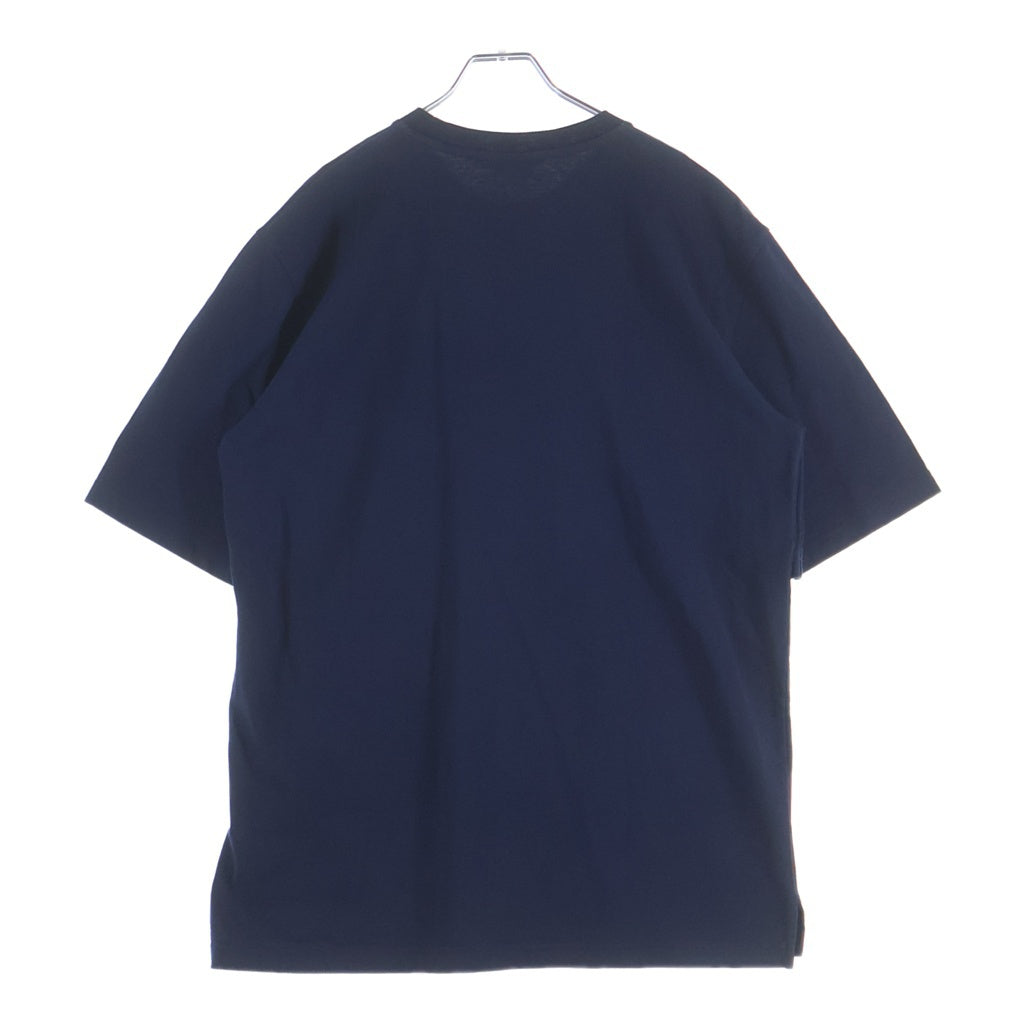MARNI(マルニ) 24SS オーガニックコットン オーバーサイズ ロゴTシャツ ネイビー HUMU0287X0