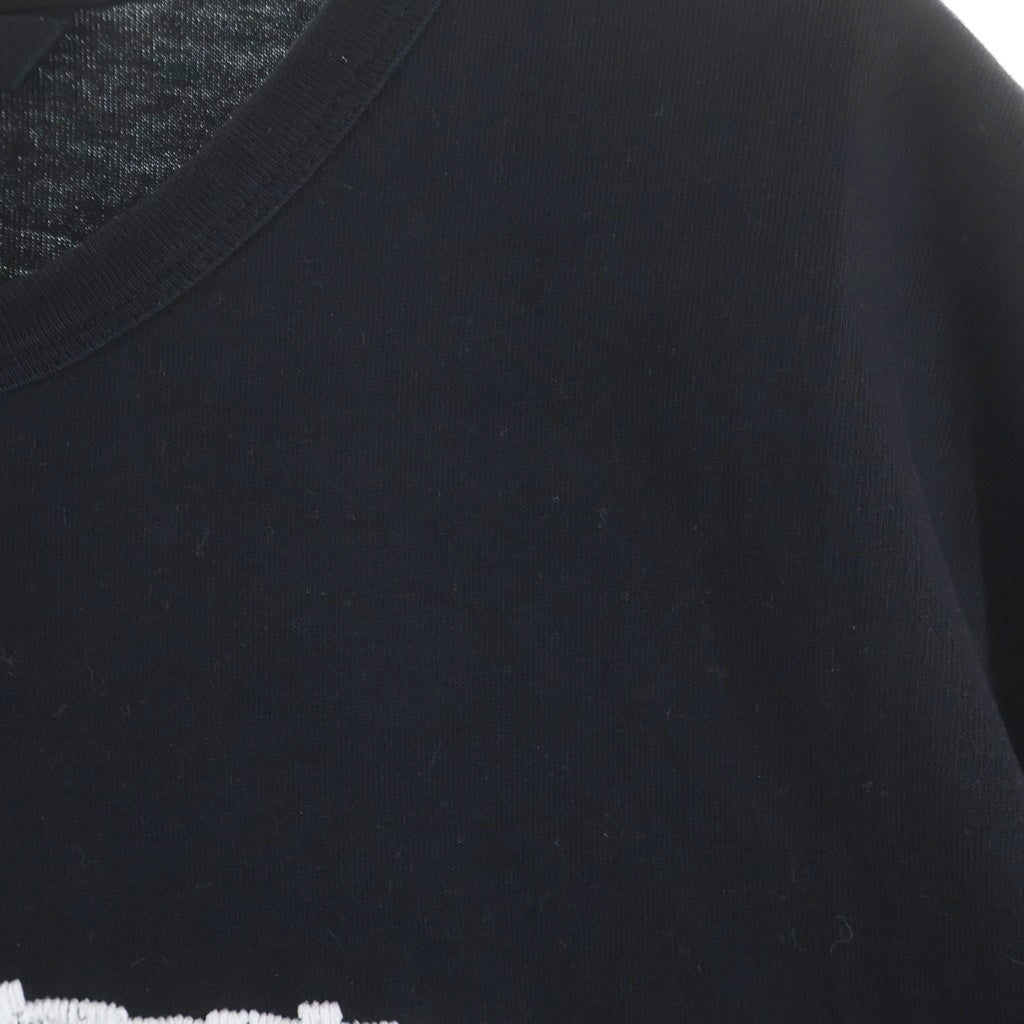 MONCLER(モンクレール) MAGLIA T-SHIRT ジーニアス ファーガス・パーセル ロゴ刺しゅう 半袖Tシャツ ブラック F10928C71110