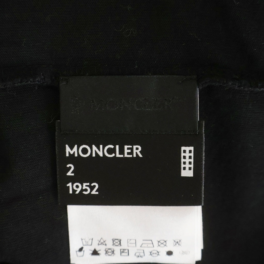 MONCLER(モンクレール) MAGLIA T-SHIRT ジーニアス ファーガス・パーセル ロゴ刺しゅう 半袖Tシャツ ブラック F10928C71110