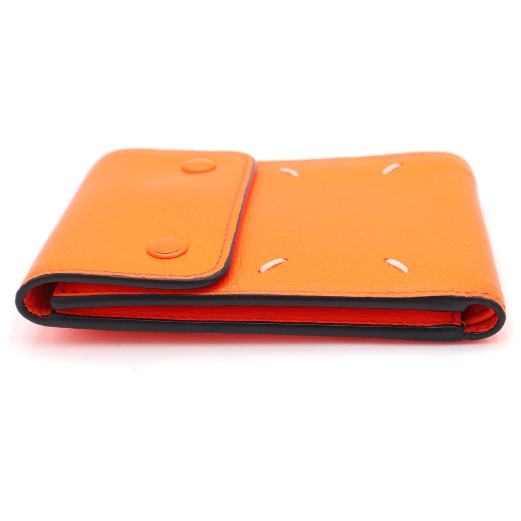 Maison Margiela(メゾンマルジェラ) BIFOLD WALLET 二つ折り財布 4ステッチ ミニ財布 小銭入れ オレンジ SA1UI0014 レディース