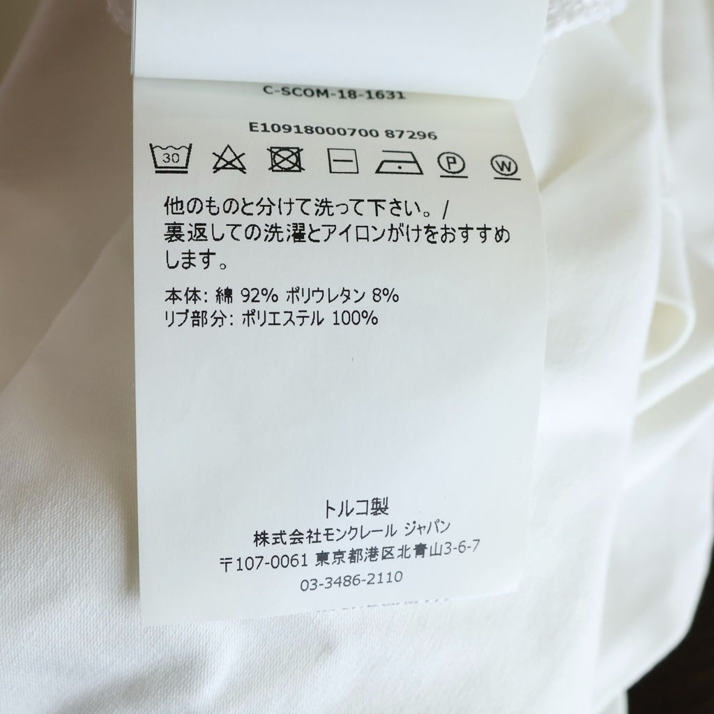 MONCLER(モンクレール) 19SS MAGLIA T-SHIRT マグリア Tシャツ カットソー ホワイト E10918000700 87296