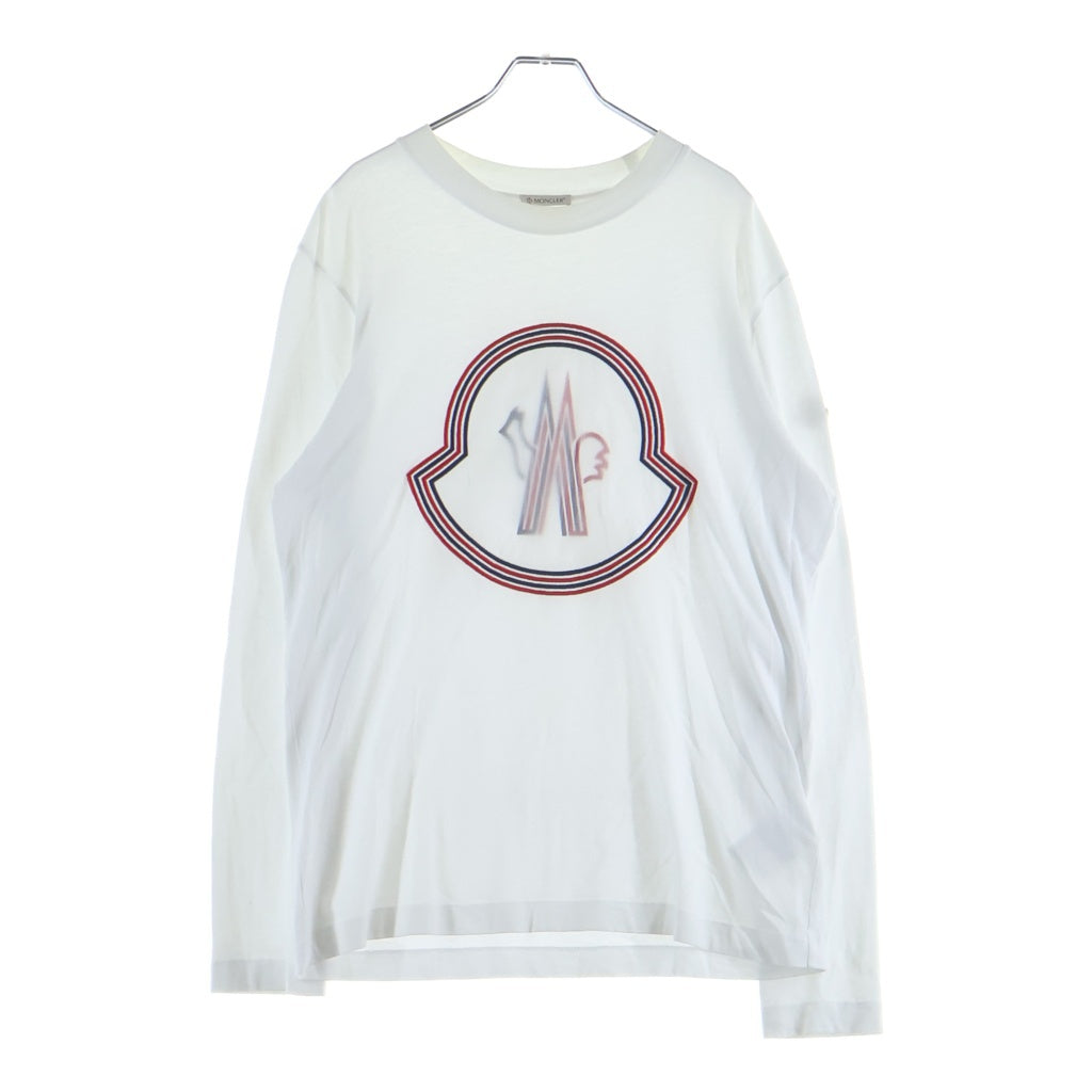 MONCLER(モンクレール) T-SHIRT MANICA LUNGA L/S 長袖 ロゴ カットソー ホワイト H10918D00005