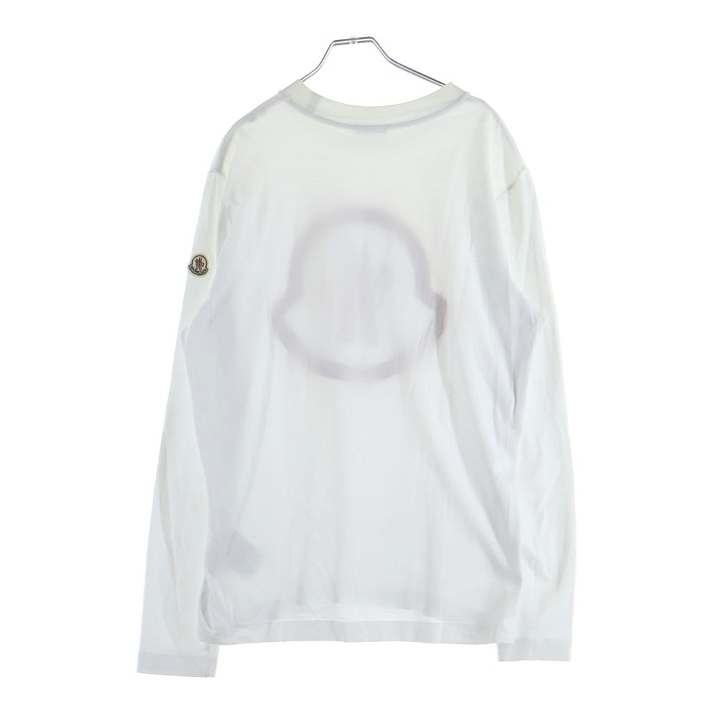 MONCLER(モンクレール) T-SHIRT MANICA LUNGA L/S 長袖 ロゴ カットソー ホワイト H10918D00005
