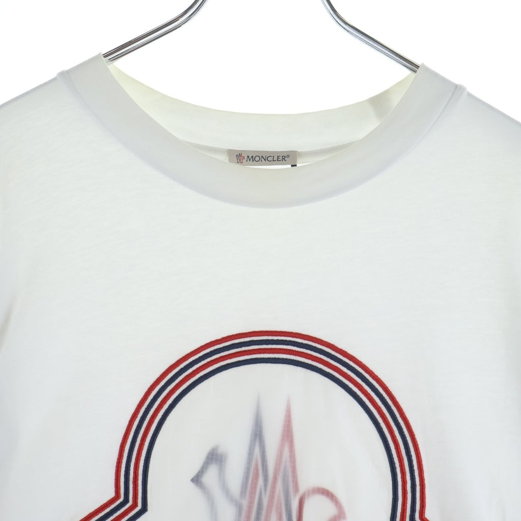 MONCLER(モンクレール) T-SHIRT MANICA LUNGA L/S 長袖 ロゴ カットソー ホワイト H10918D00005