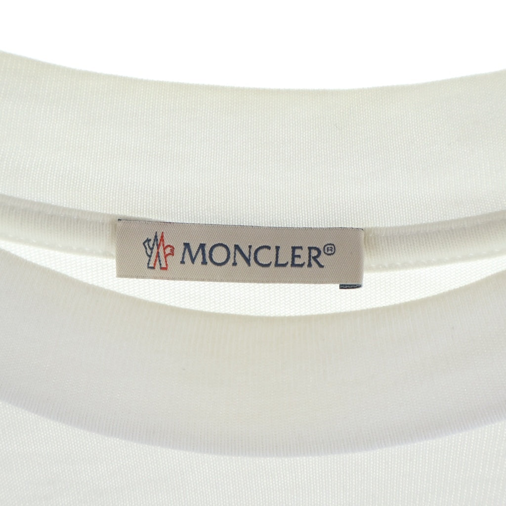 MONCLER(モンクレール) T-SHIRT MANICA LUNGA L/S 長袖 ロゴ カットソー ホワイト H10918D00005