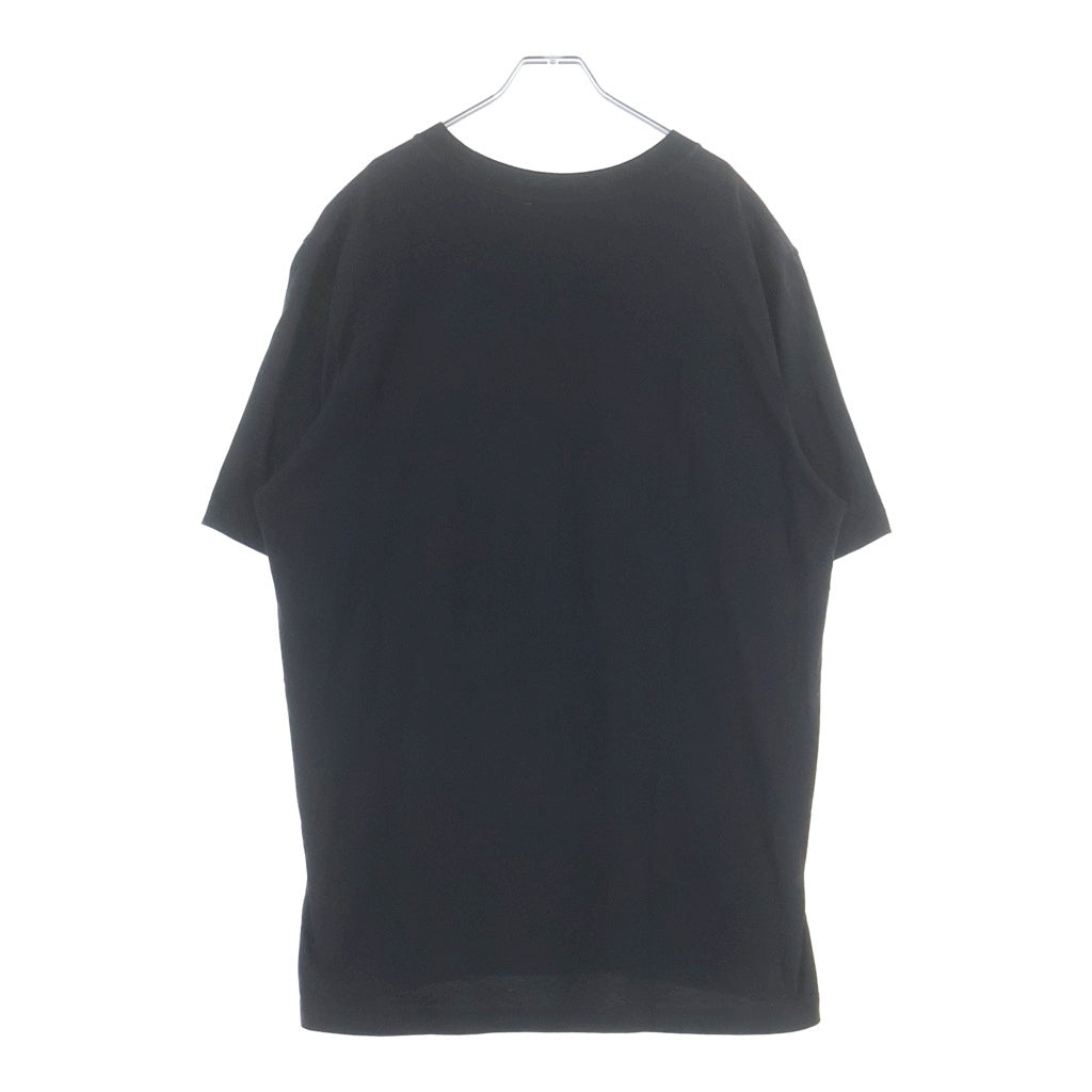 MONCLER(モンクレール) フロントロゴワッペン クルーネック半袖Tシャツカットソー ブラック I20918C00051 8390T