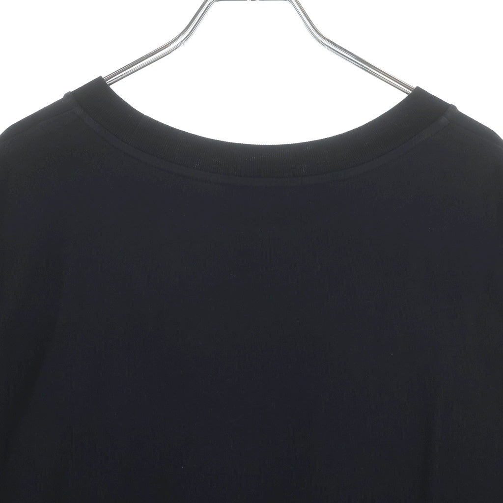 MONCLER(モンクレール) フロントロゴワッペン クルーネック半袖Tシャツカットソー ブラック I20918C00051 8390T