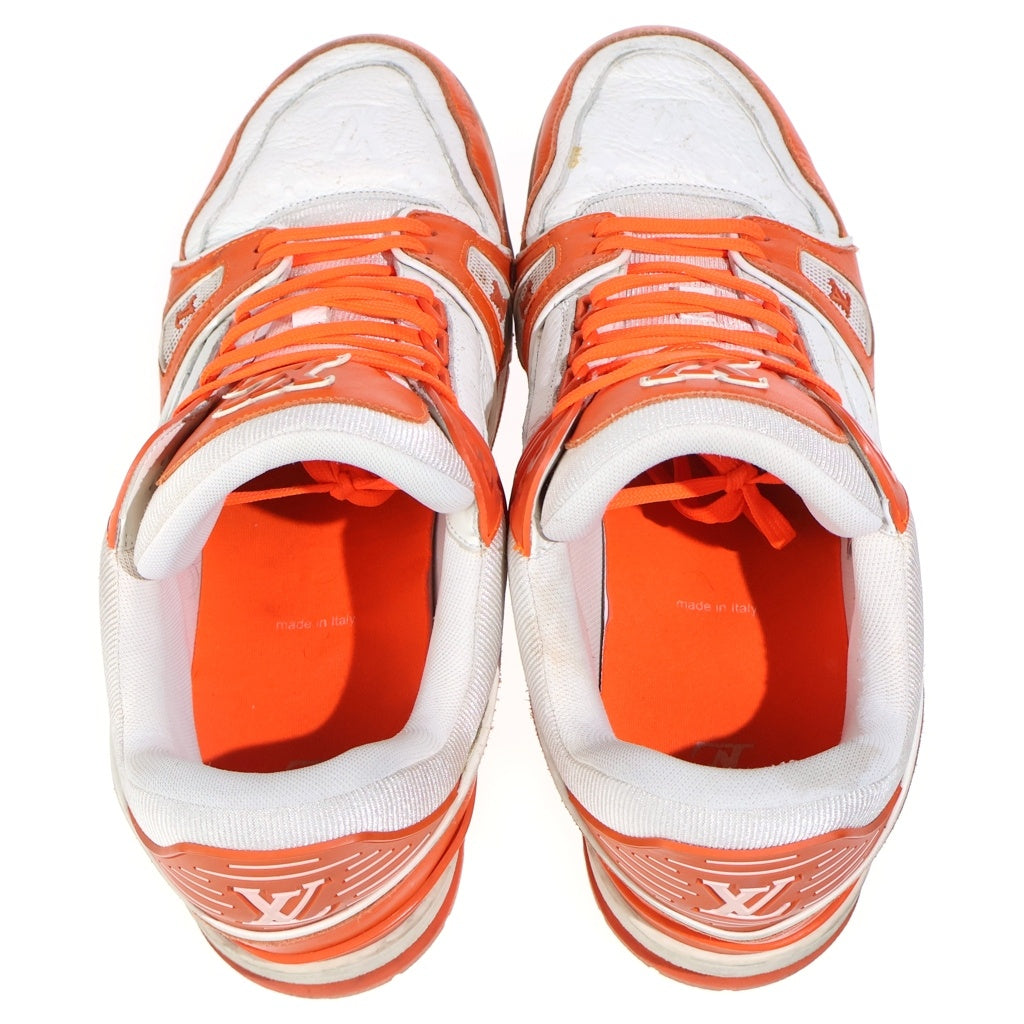 LOUIS VUITTON(ルイヴィトン) Monogram Trainers LV トレーナー ローカット スニーカー オレンジ/ホワイト FD 0240