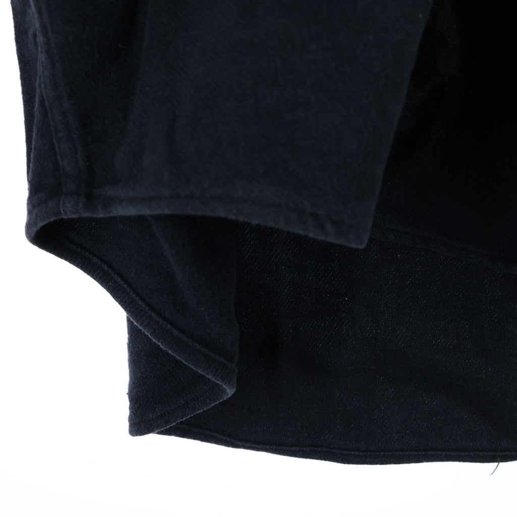 POLO RALPH LAUREN(ポロラルフローレン) 90S COTTON FLANNEL L/S SHIRT コットン フランネル エルボーパッチ 長袖シャツ ブラック