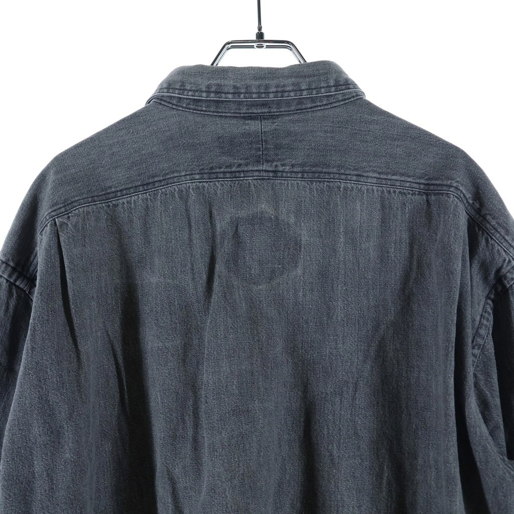 POLO RALPH LAUREN(ポロラルフローレン) COTTON CHAMBRAYL/S SHIRT コットン シャンブレー 長袖 シャツ ブラック