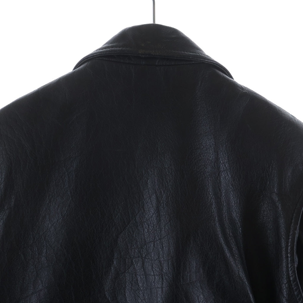 NO BRAND(ノーブランド) 80-90s vintage Protech DOUBLE RIDERS LEATHER JACKET ダブルライダースジャケット ブラック