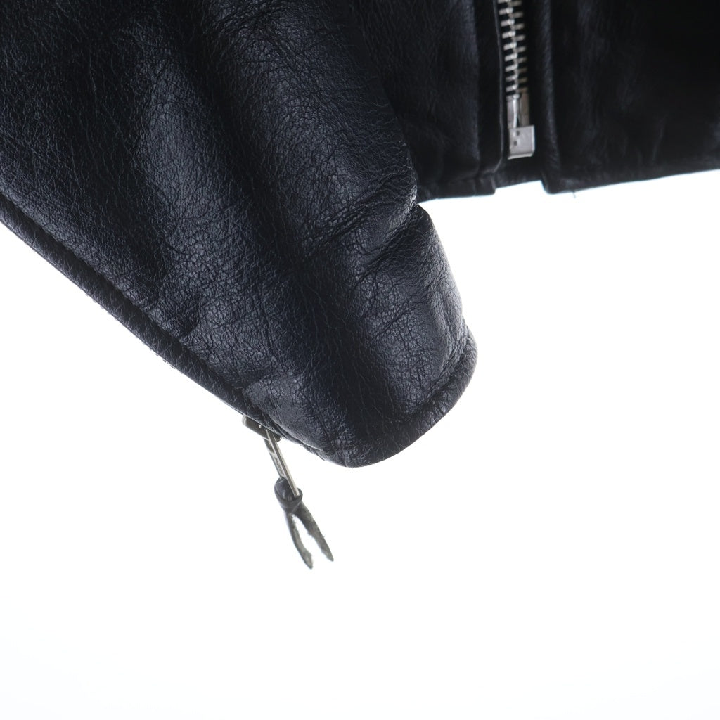 NO BRAND(ノーブランド) 80-90s vintage Protech DOUBLE RIDERS LEATHER JACKET ダブルライダースジャケット ブラック