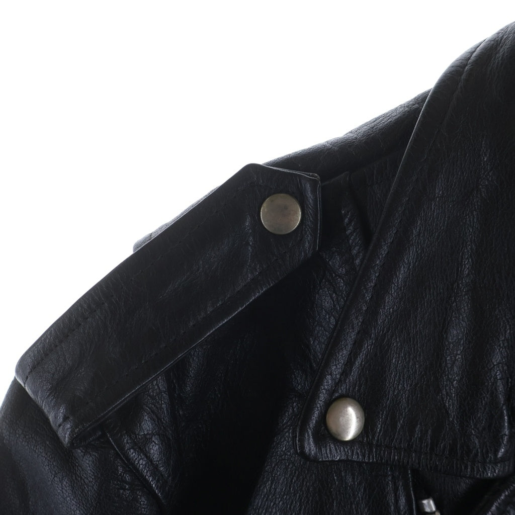 NO BRAND(ノーブランド) 80-90s vintage Protech DOUBLE RIDERS LEATHER JACKET ダブルライダースジャケット ブラック