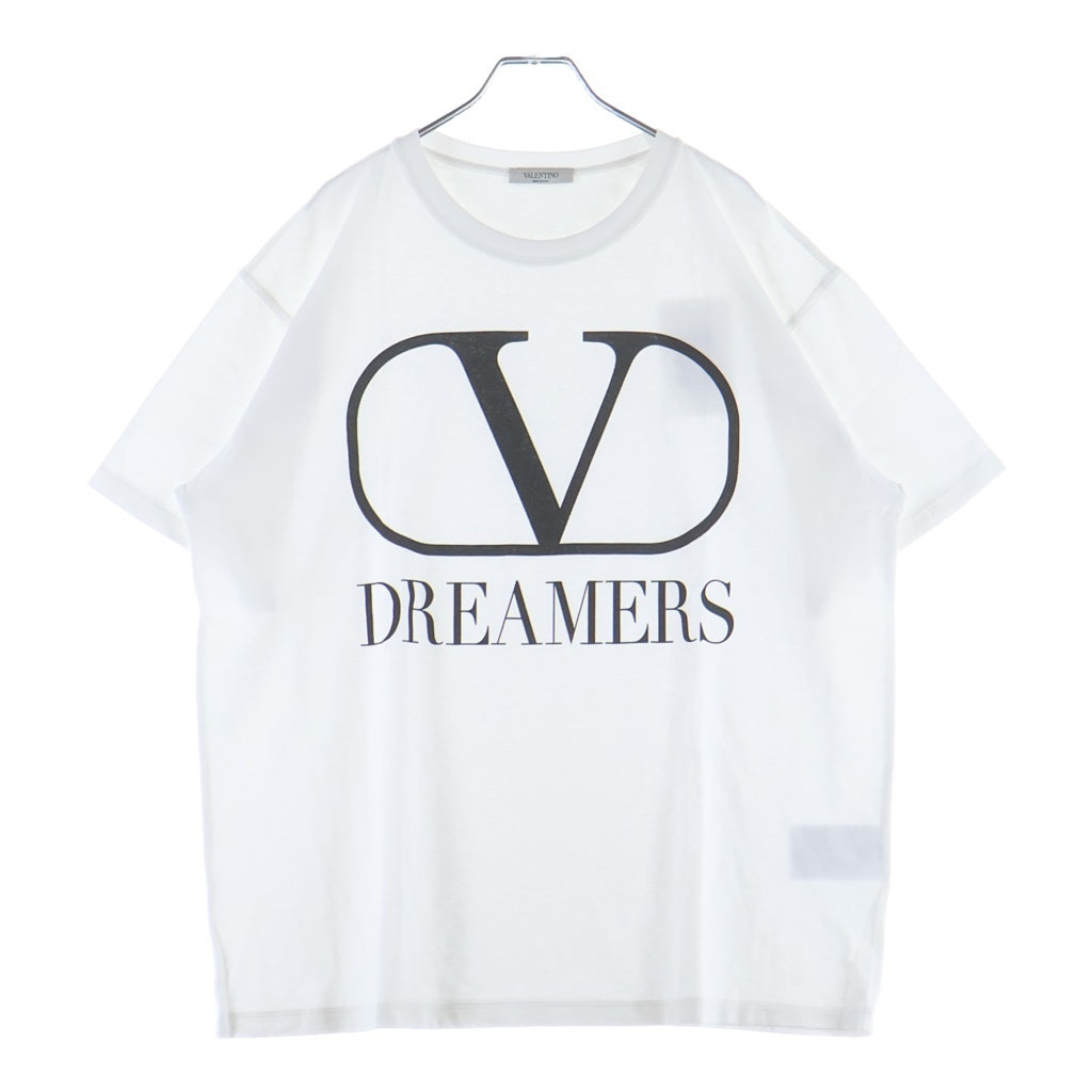 VALENTINO(ヴァレンティノ) DREAMERS TEE UOMO Vロゴドリーマーズ 半袖Tシャツ カットソー ホワイト TV0MG06B681
