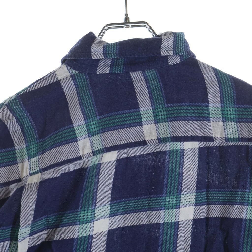 VINTAGE(ヴィンテージ) 50-60S FLANNEL CHECK L/S SHIRT フランネル チェック 長袖シャツ ネイビー/ホワイト/グリーン
