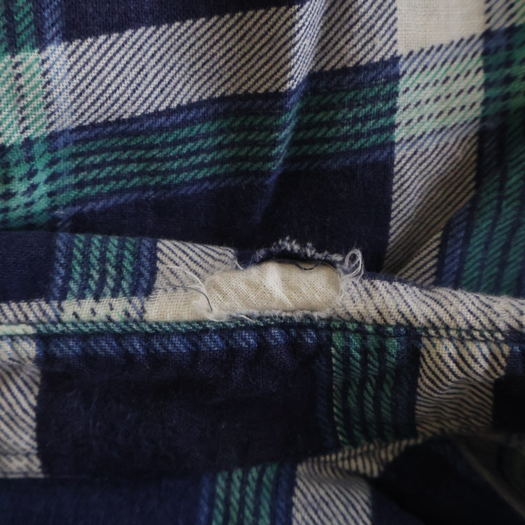 VINTAGE(ヴィンテージ) 50-60S FLANNEL CHECK L/S SHIRT フランネル チェック 長袖シャツ ネイビー/ホワイト/グリーン