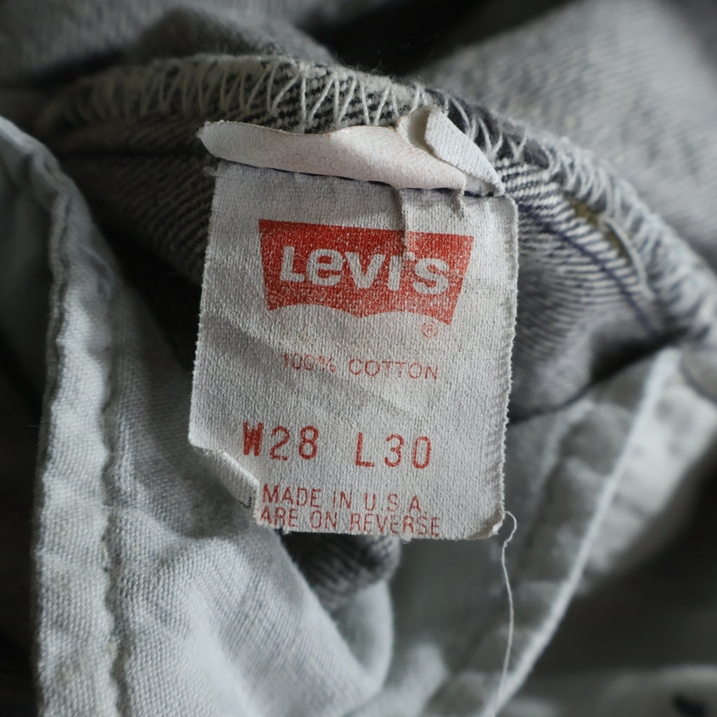 Levi's(リーバイス) 90S 先染め スモールe ボタン裏刻印653 デニムパンツ ブラック