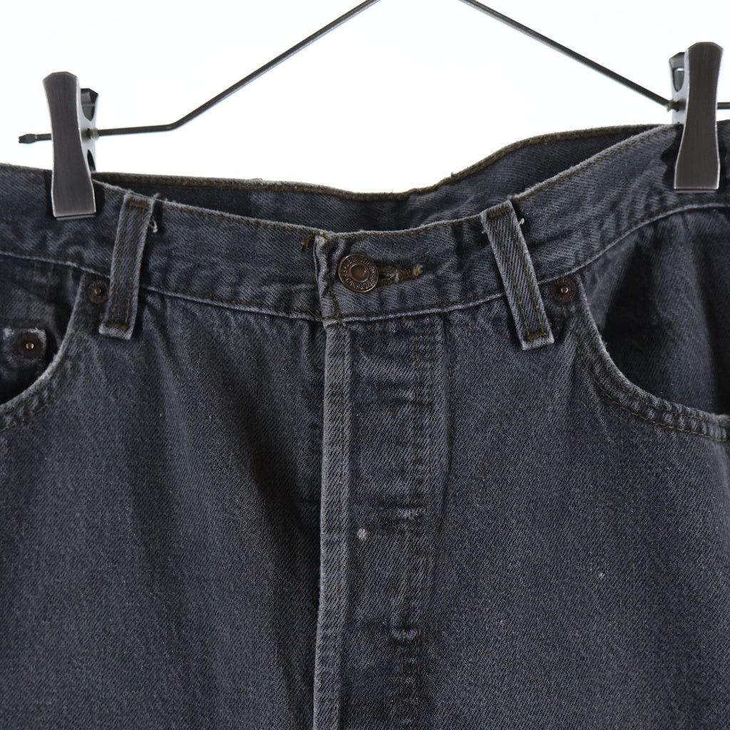 Levi's(リーバイス) 90s VINTAGE 501 先染め スモールe ボタン裏刻印520 デニムパンツ ブラック