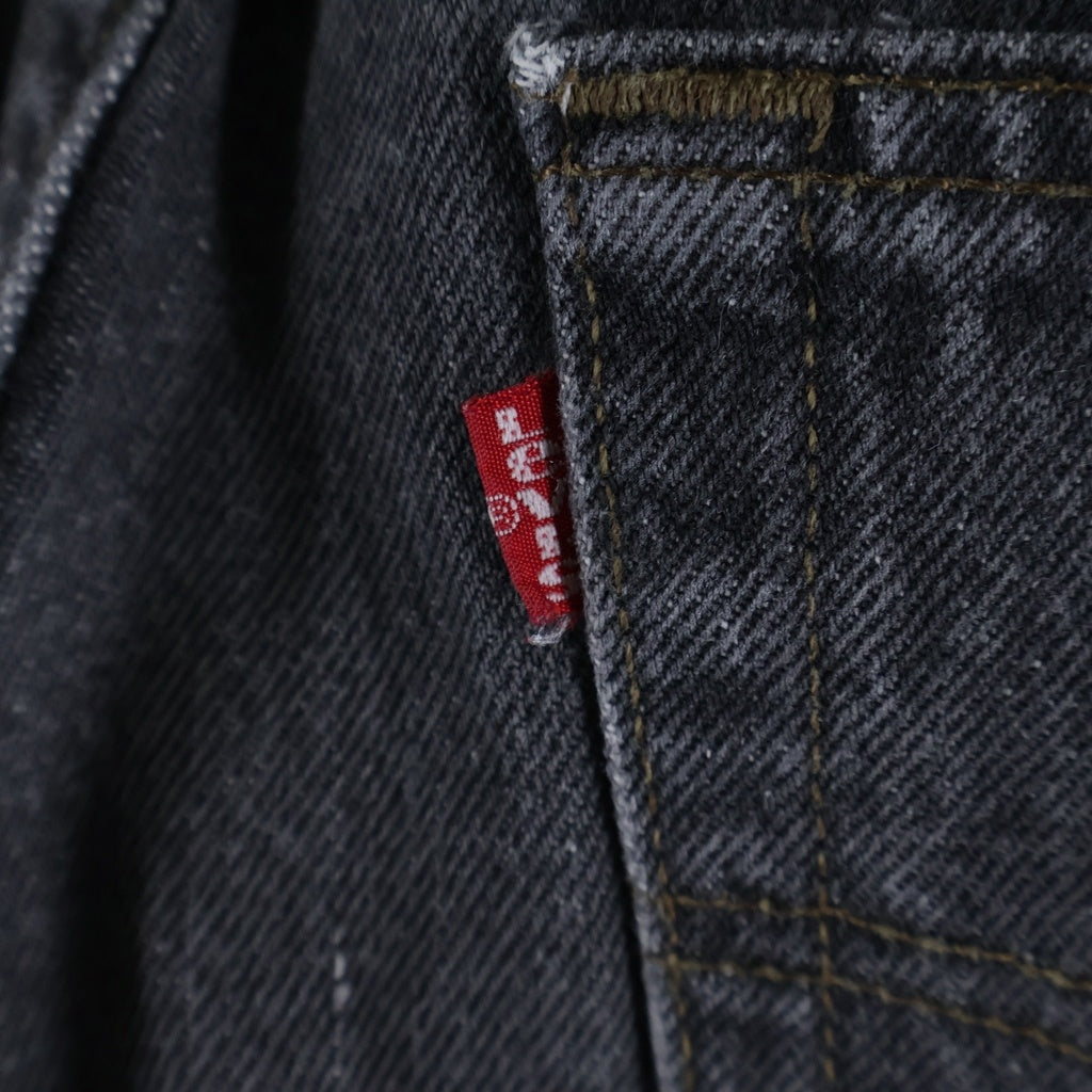 Levi's(リーバイス) 80-90s VINTAGE 501 先染め スモールe ボタン裏刻印653 デニムパンツ ブラック
