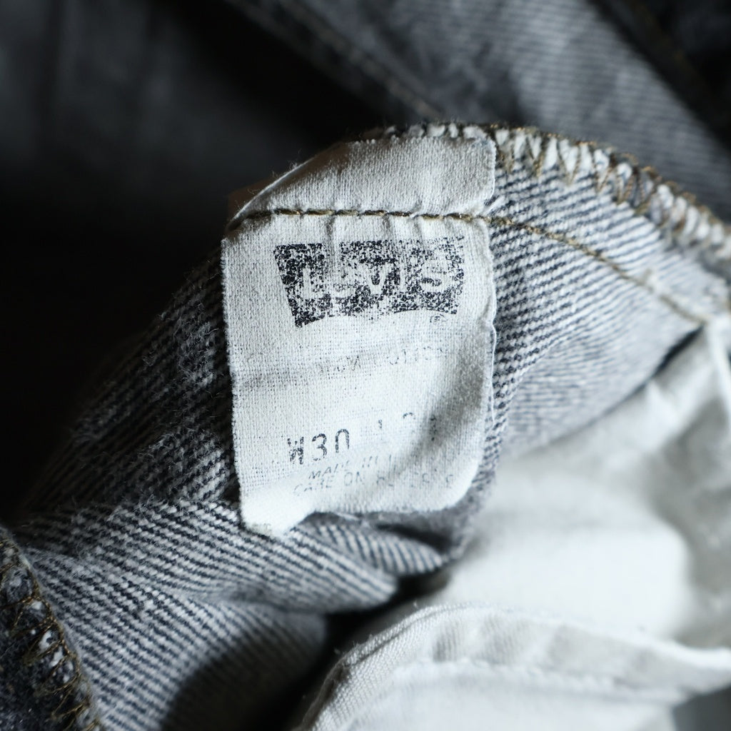 Levi's(リーバイス) 80-90s VINTAGE 501 先染め スモールe ボタン裏刻印653 デニムパンツ ブラック