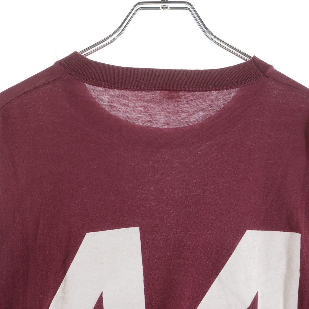 VINTAGE(ヴィンテージ) 60-70S 44 NUMBERING L/S ナンバリング 長袖 カットソー バーガンディ