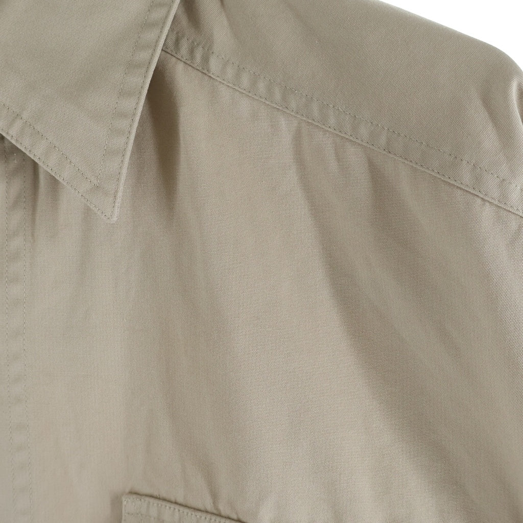 WILLIS& ウィルスガイガー 90S COTTON BUSH POPLIN L/S SHIRT 香港製 コットン 長袖シャツ ベージュ WILLIS&GEIGER(ウィルスガイガー) 90S COTTON BUSH POPLIN L/S SHIRT